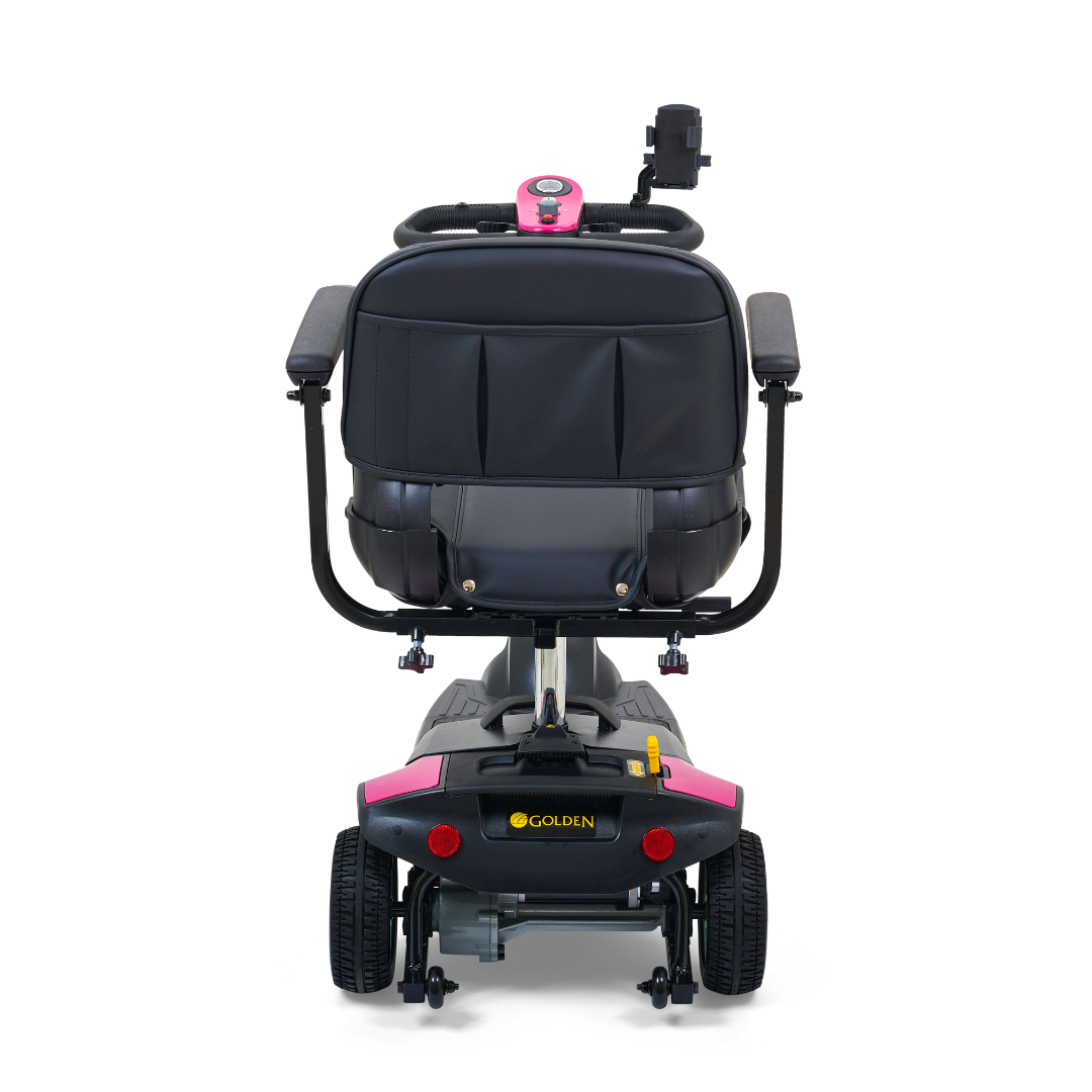 Golden Tech Buzzaround XL 3-Wheel Mobility Scooter - Orchid Pink rear
