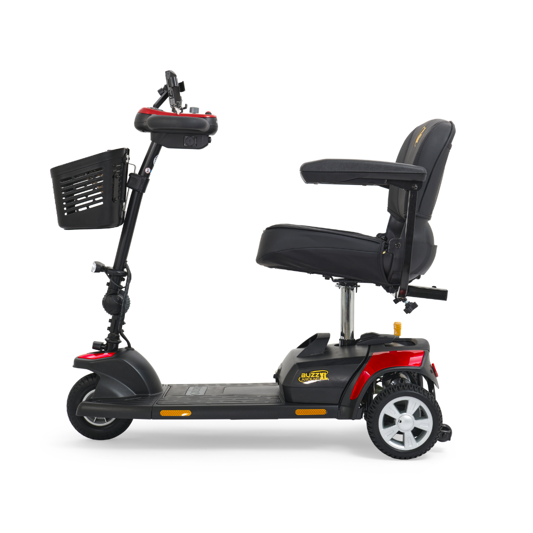 Golden Tech Buzzaround XL 3-Wheel Mobility Scooter - Red left