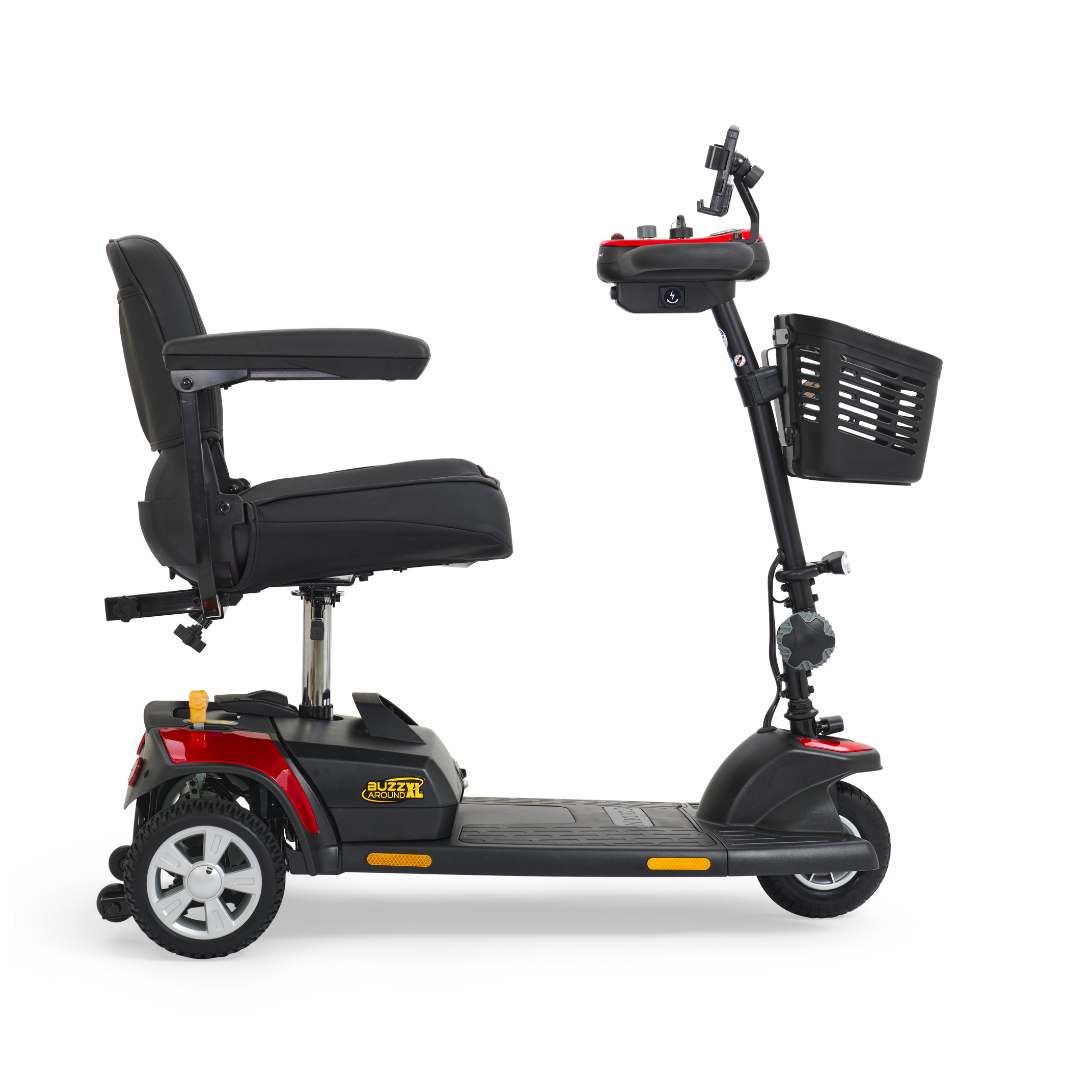 Golden Tech Buzzaround XL 3-Wheel Mobility Scooter - red right