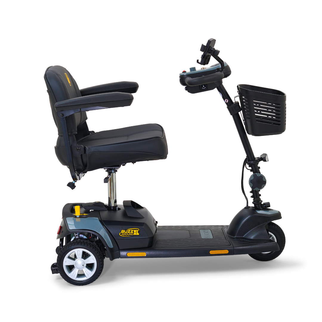 Golden Tech Buzzaround XL 3-Wheel Mobility Scooter - Stone Grey right