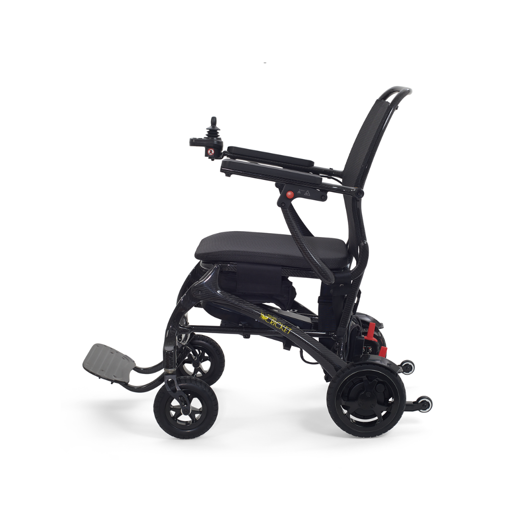 Golden Tech Cricket Carbon Fiber Foldable Travel Power Wheelchair - Left