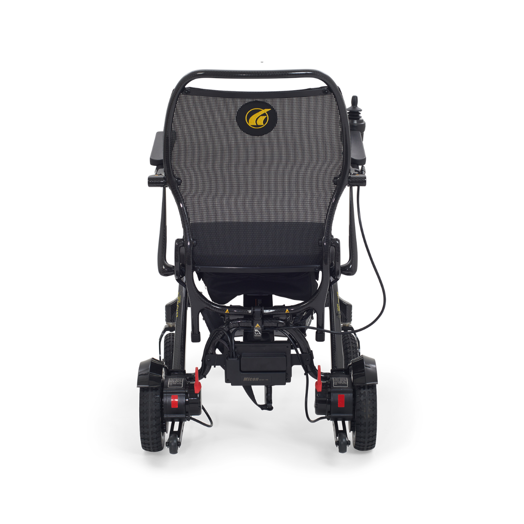 Golden Tech Cricket Carbon Fiber Foldable Travel Power Wheelchair - Rear