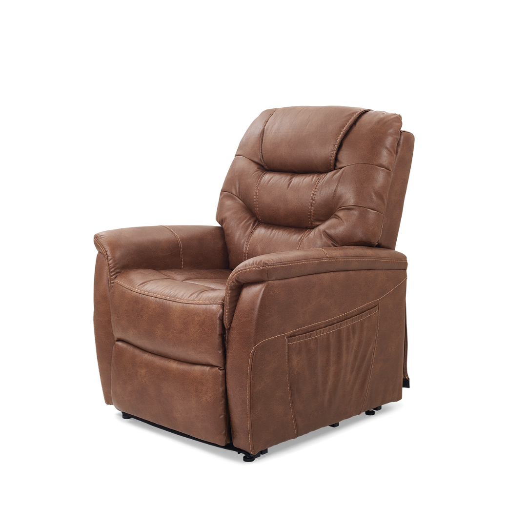 Golden Tech DeLuna™ Series Dione Luxury Power Lift Recliners - Acorn in seated position