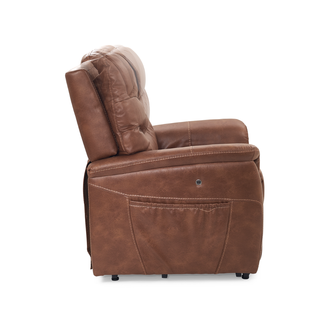 Golden Tech DeLuna™ Series Dione Luxury Power Lift Recliners - Acorn right