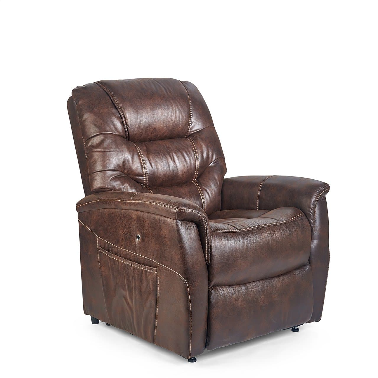 Golden Tech DeLuna™ Series Dione Luxury Power Lift Recliners - Maple in seated position