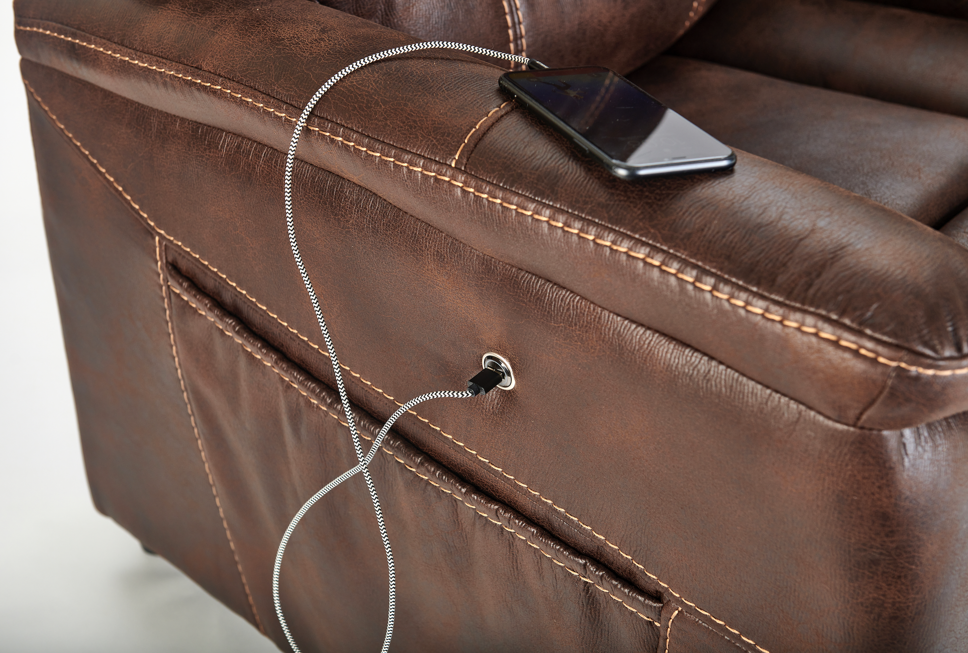 Golden Tech DeLuna™ Series Dione Luxury Power Lift Recliners - built-in phone charger