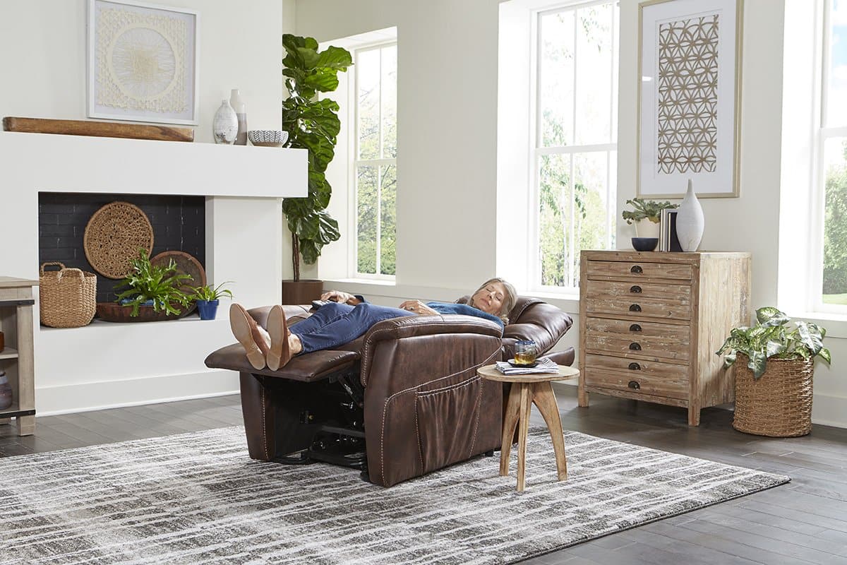Golden Tech DeLuna™ Series Dione Luxury Power Lift Recliners - with fully reclined user