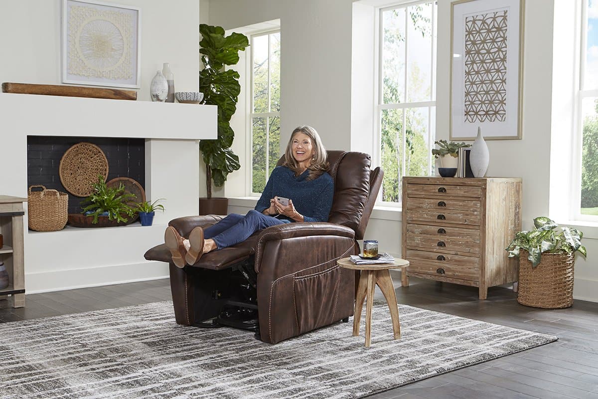 Golden Tech DeLuna™ Series Dione Luxury Power Lift Recliners - with seated user