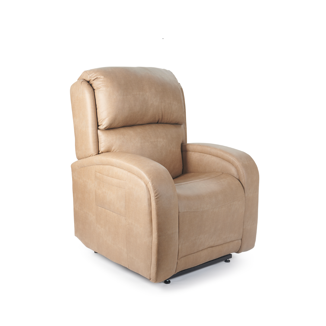 Golden Tech EZ Sleeper Assisted Lift Recliner with Twilight & Power Lumbar - Cream