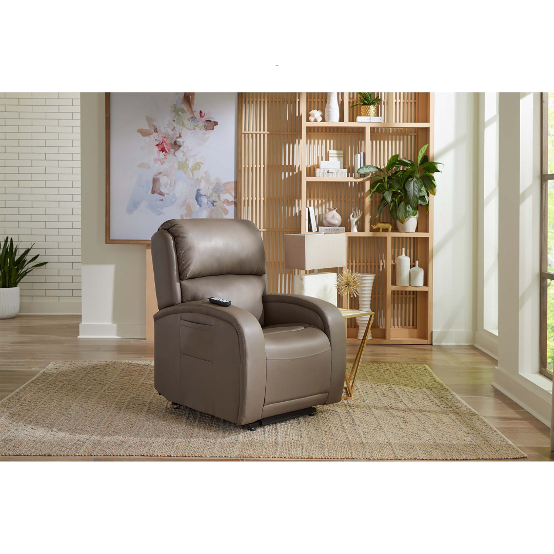 Golden Tech EZ Sleeper Assisted Lift Recliner with Twilight & Power Lumbar - in seated position