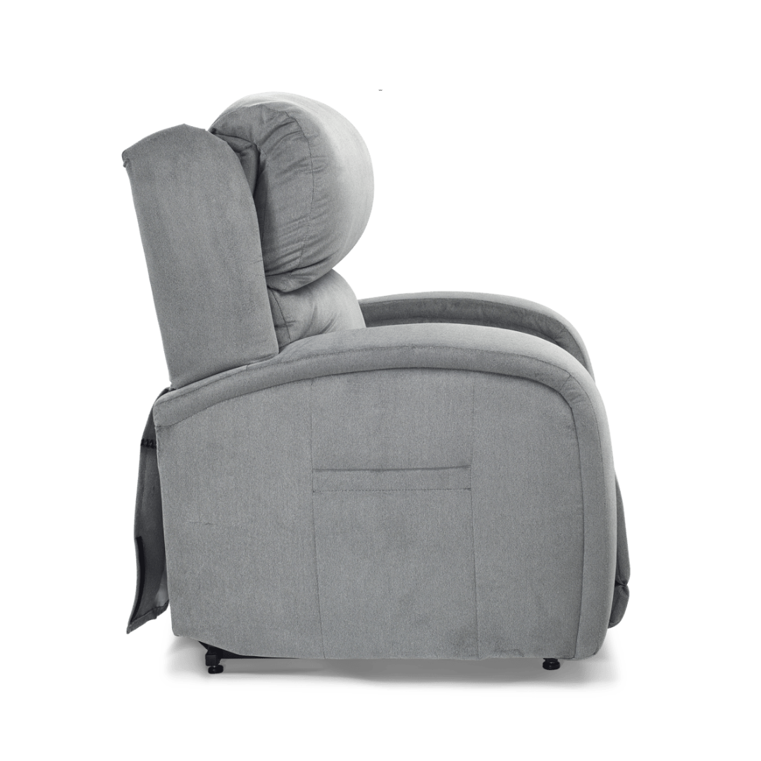 Golden Tech EZ Sleeper Assisted Lift Recliner with Twilight & Power Lumbar - Sterling in seated position