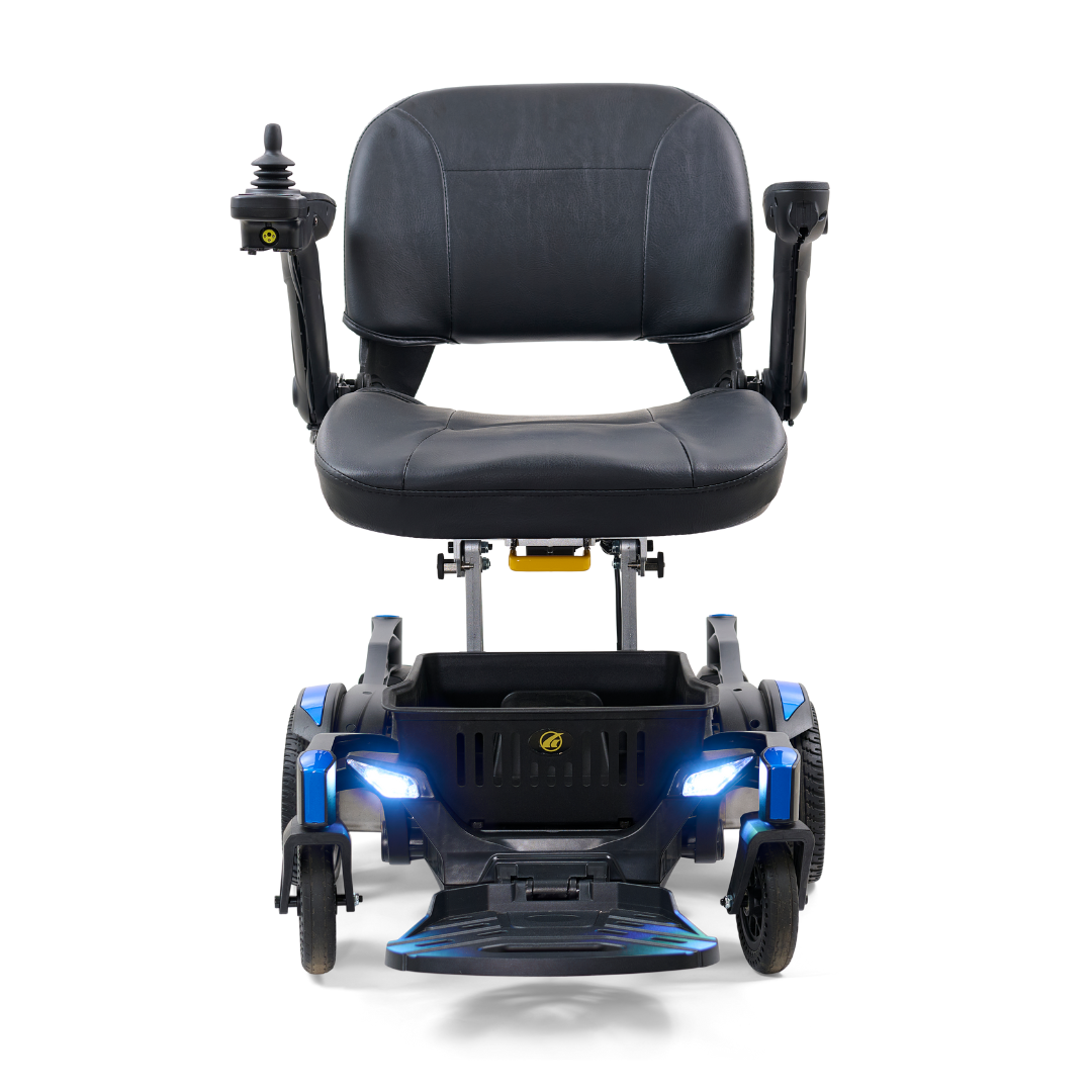 Golden Tech GP130  FAA Approved Buzzaround CarryOn Portable Power Wheelchair - Blue