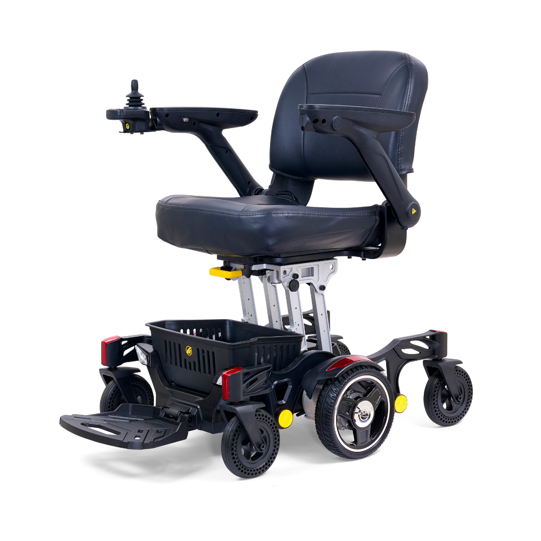 Golden Tech GP130  FAA Approved Buzzaround CarryOn Portable Power Wheelchair - Red front left