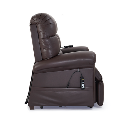 Golden Tech MaxiComfort Cloud Twilight Assisted Lift Reclining Chairs - Beet Root facing right
