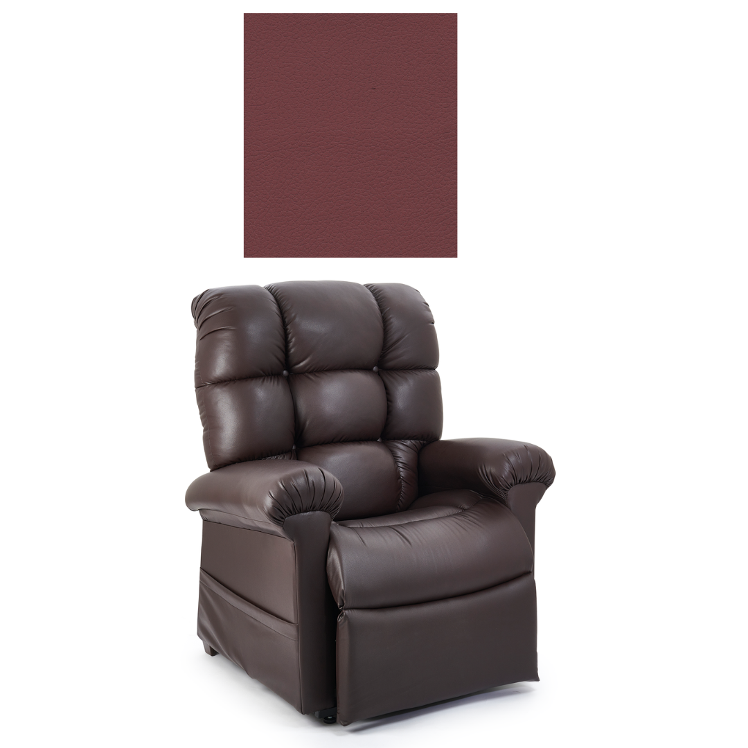 Golden Tech MaxiComfort Cloud Twilight Assisted Lift Reclining Chairs - Beetroot