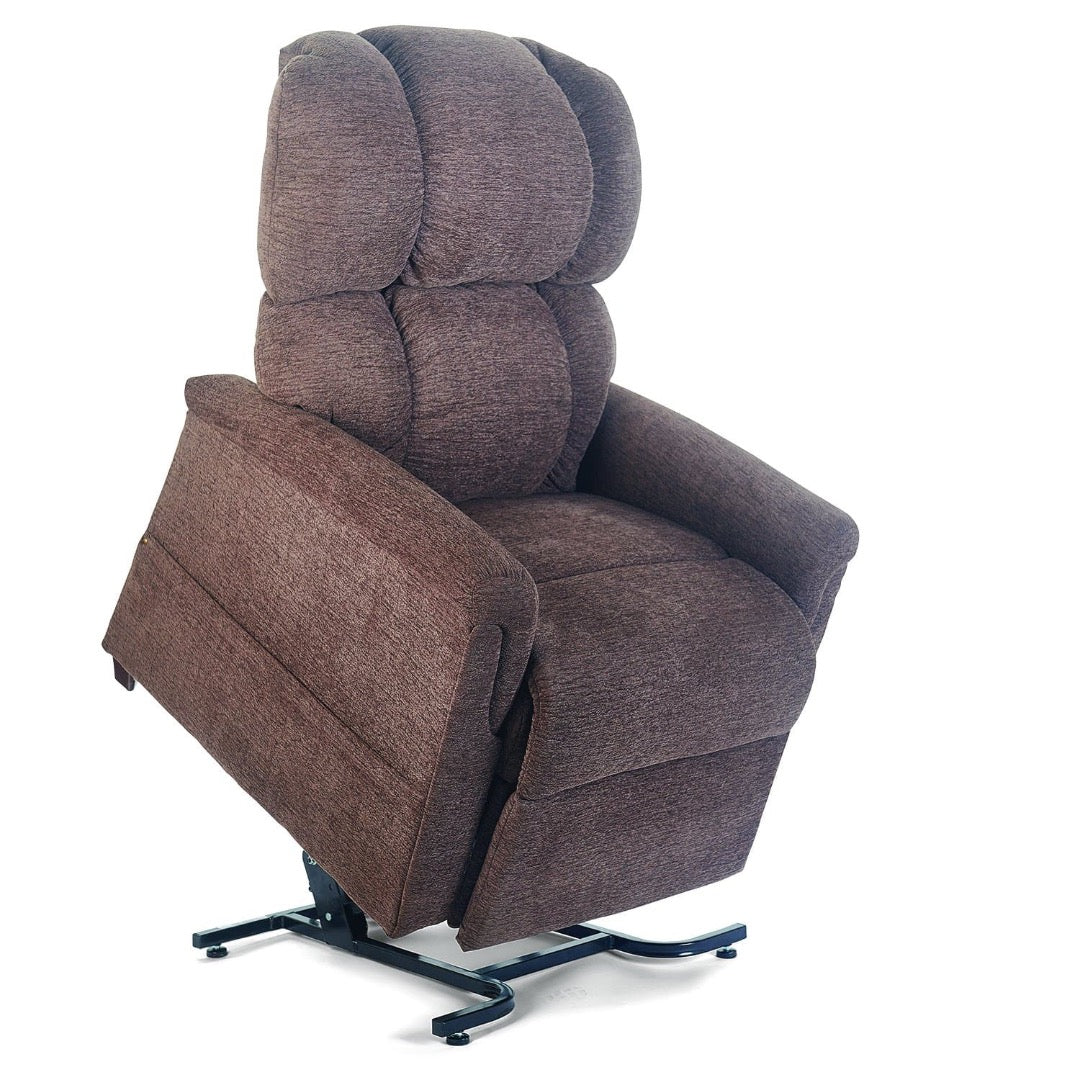 Golden Tech PR535 MaxiComforter Power Lift Recliners - Small & Medium - Bittersweet in lifted position
