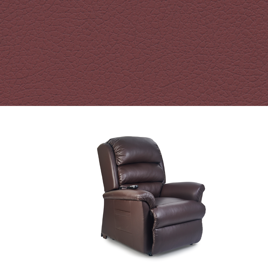 Golden Tech PR766 Relaxer MaxiComfort® Ultimate Recliner with Assisted Lift - Small - Beet Root