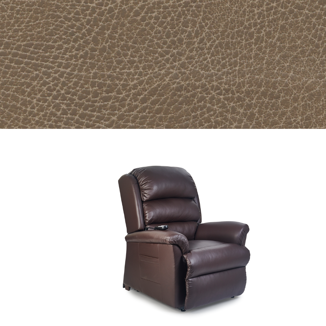Golden Tech PR766 Relaxer MaxiComfort® Ultimate Recliner with Assisted Lift - Small - Distressed Saddle