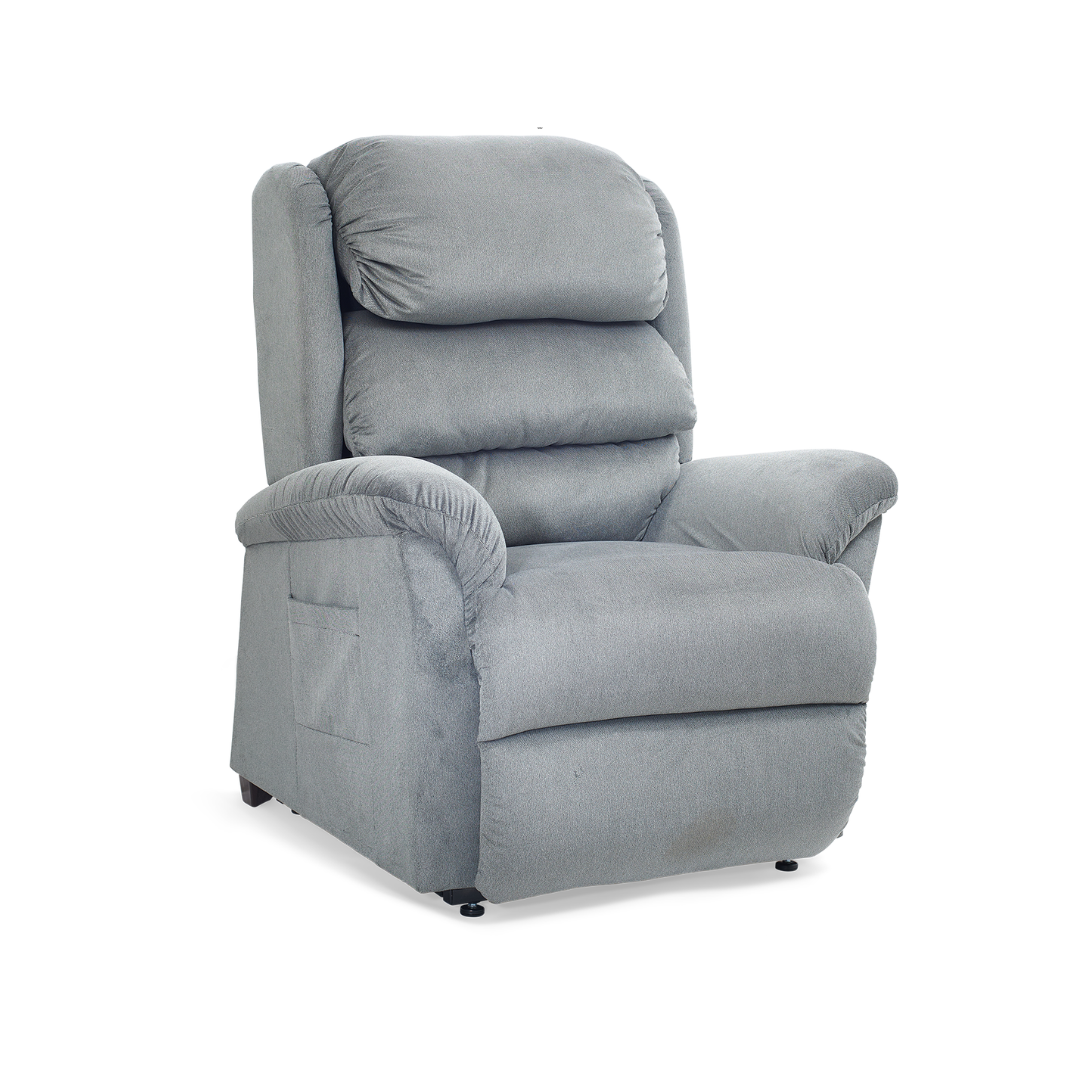 Golden Tech PR766 Relaxer MaxiComfort® Ultimate Recliner with Assisted Lift - Small - Sterling