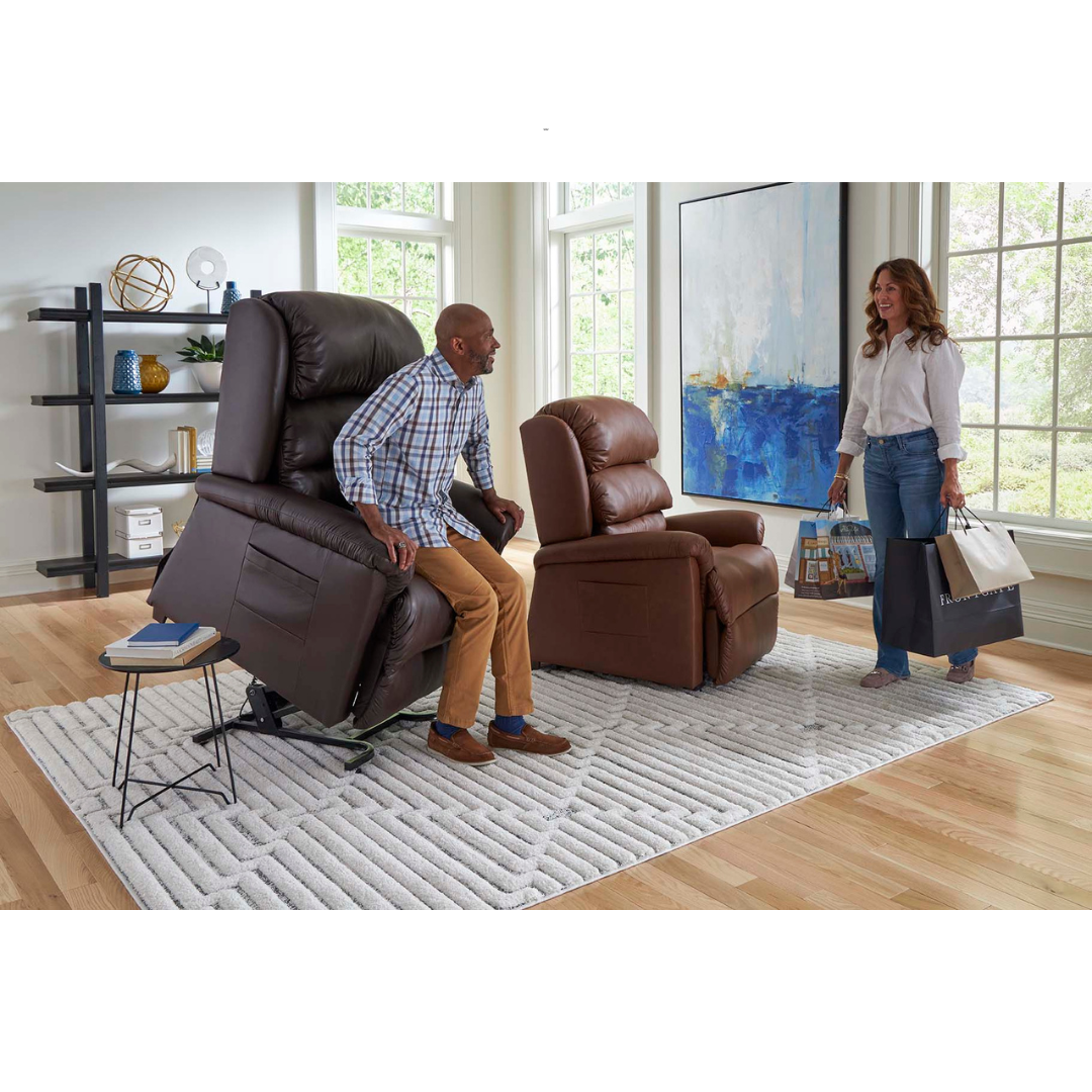 Golden Tech PR766 Relaxer MaxiComfort® Ultimate Recliner with Assisted Lift - Small - with users