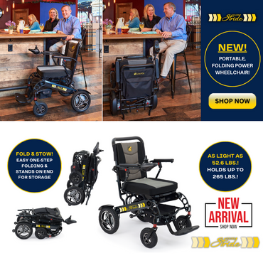 Golden Tech Stride Aluminum Foldable Travel Power Wheelchair - Features