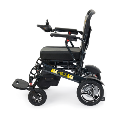 Golden Tech Stride Aluminum Foldable Travel Power Wheelchair - Left