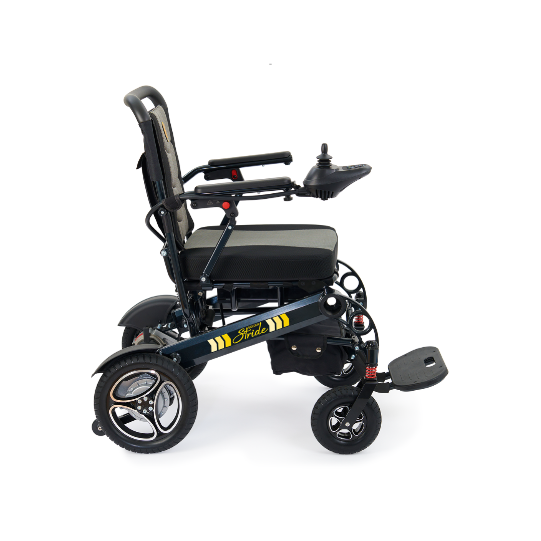 Golden Tech Stride Aluminum Foldable Travel Power Wheelchair - Right