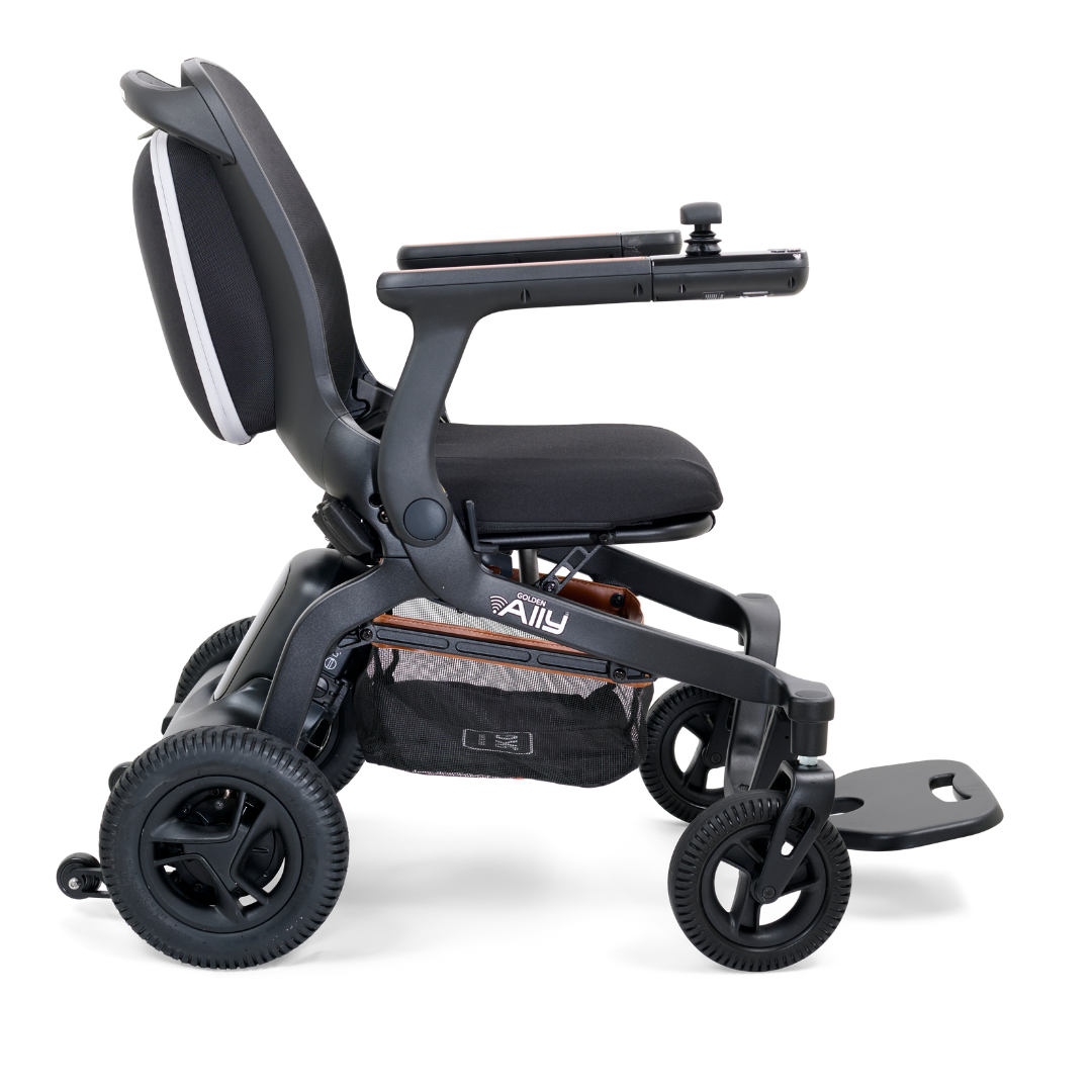 Golden Technologies Ally Lightweight Folding Electric Smart Chair - Black right