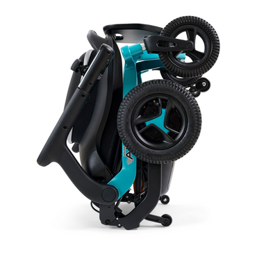 Golden Technologies Ally Lightweight Folding Electric Smart Chair - Teal folded