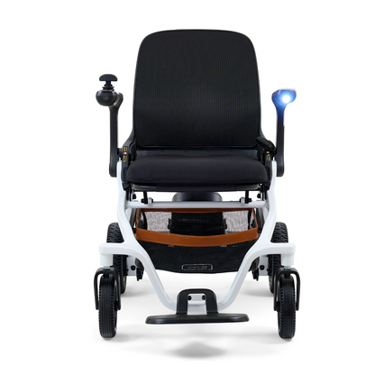 Golden Technologies Ally Lightweight Folding Electric Smart Chair - White front