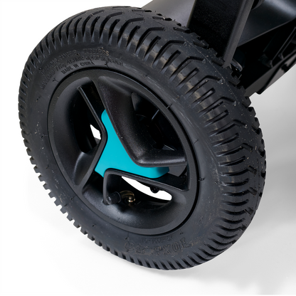 Golden Technologies Ally Lightweight Folding Electric Smart Chair - rear wheel