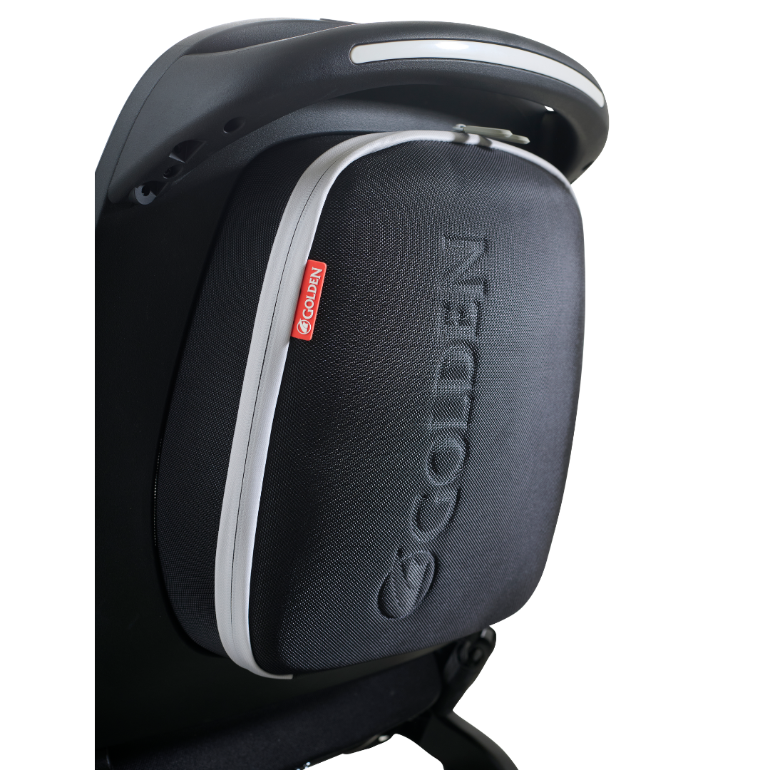 Golden Technologies Ally Lightweight Folding Electric Smart Chair - storage