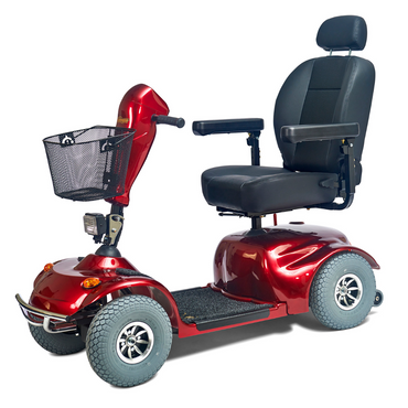 Golden Technologies Avenger Heavy Duty Bariatric 4-Wheel Scooter - Red model left
