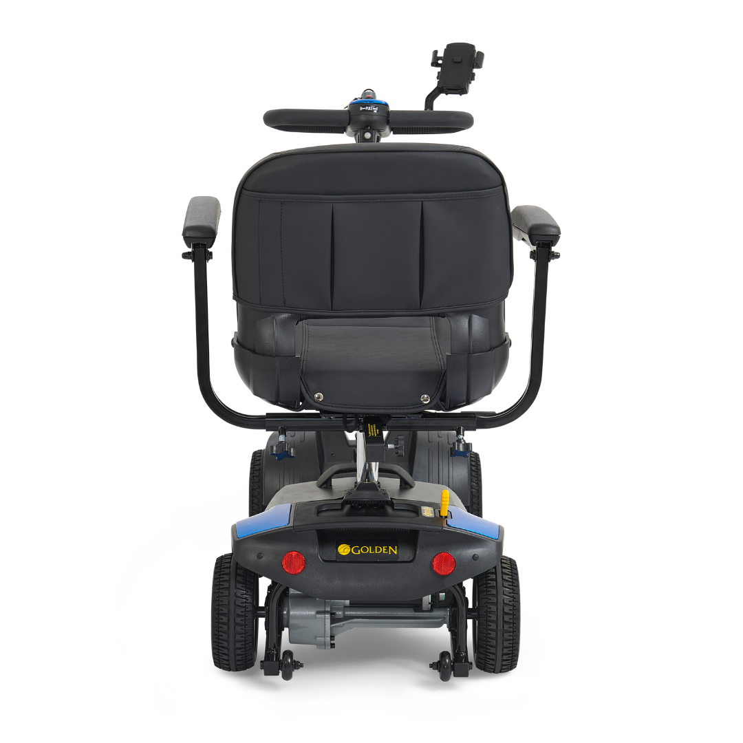 Golden Technologies Buzzaround XL 4-Wheel Long Range Mobility Scooter - Blue rear