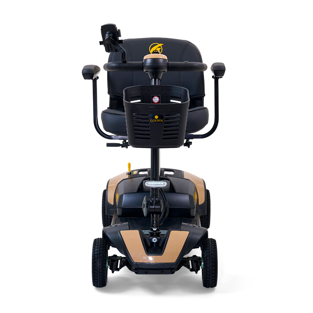 Golden Technologies Buzzaround XL 4-Wheel Long Range Mobility Scooter - Desert Tan front