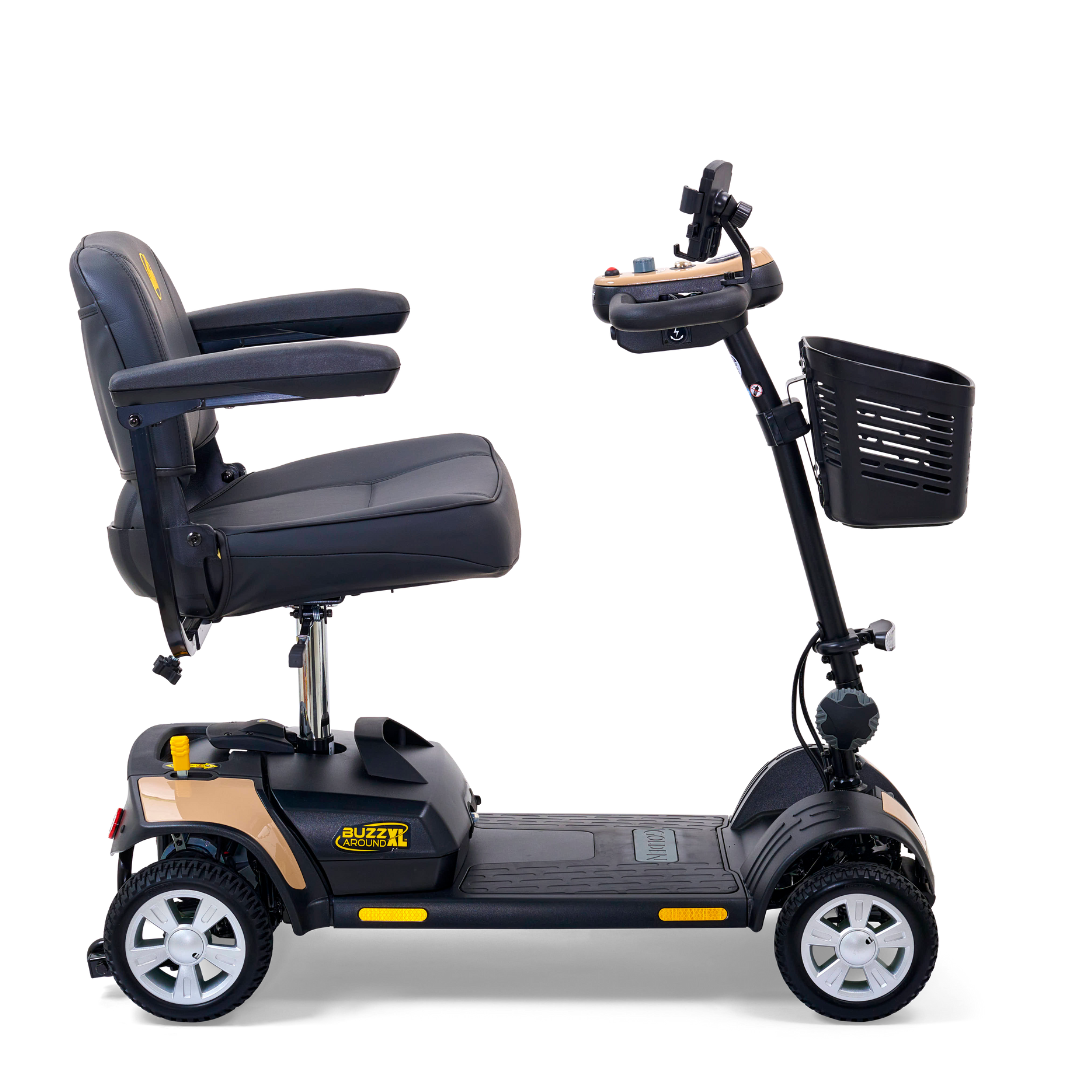 Golden Technologies Buzzaround XL 4-Wheel Long Range Mobility Scooter - Desert Tan right