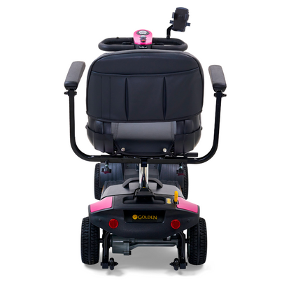 Golden Technologies Buzzaround XL 4-Wheel Long Range Mobility Scooter - Orchid Pink rear