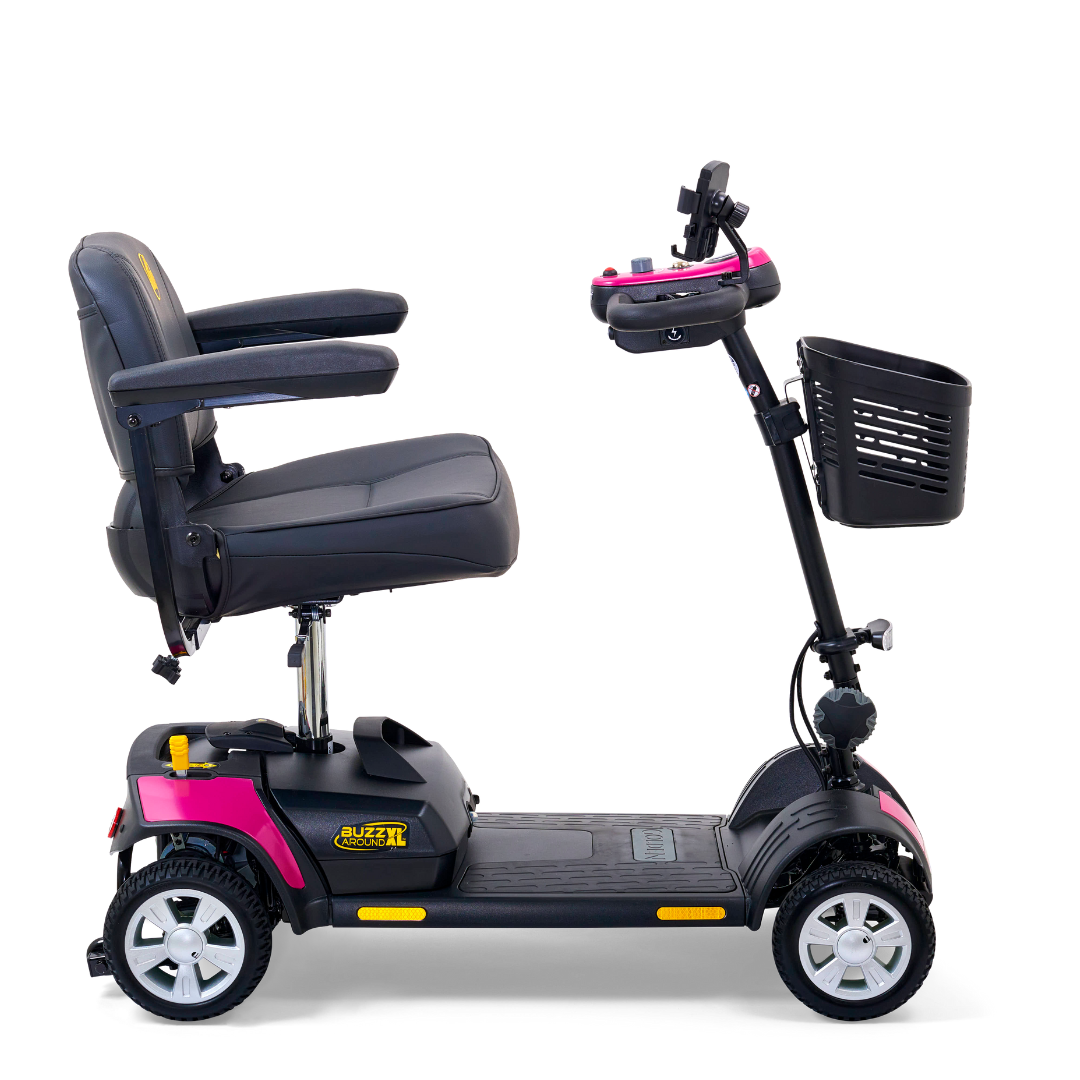 Golden Technologies Buzzaround XL 4-Wheel Long Range Mobility Scooter - Orchid Pink right