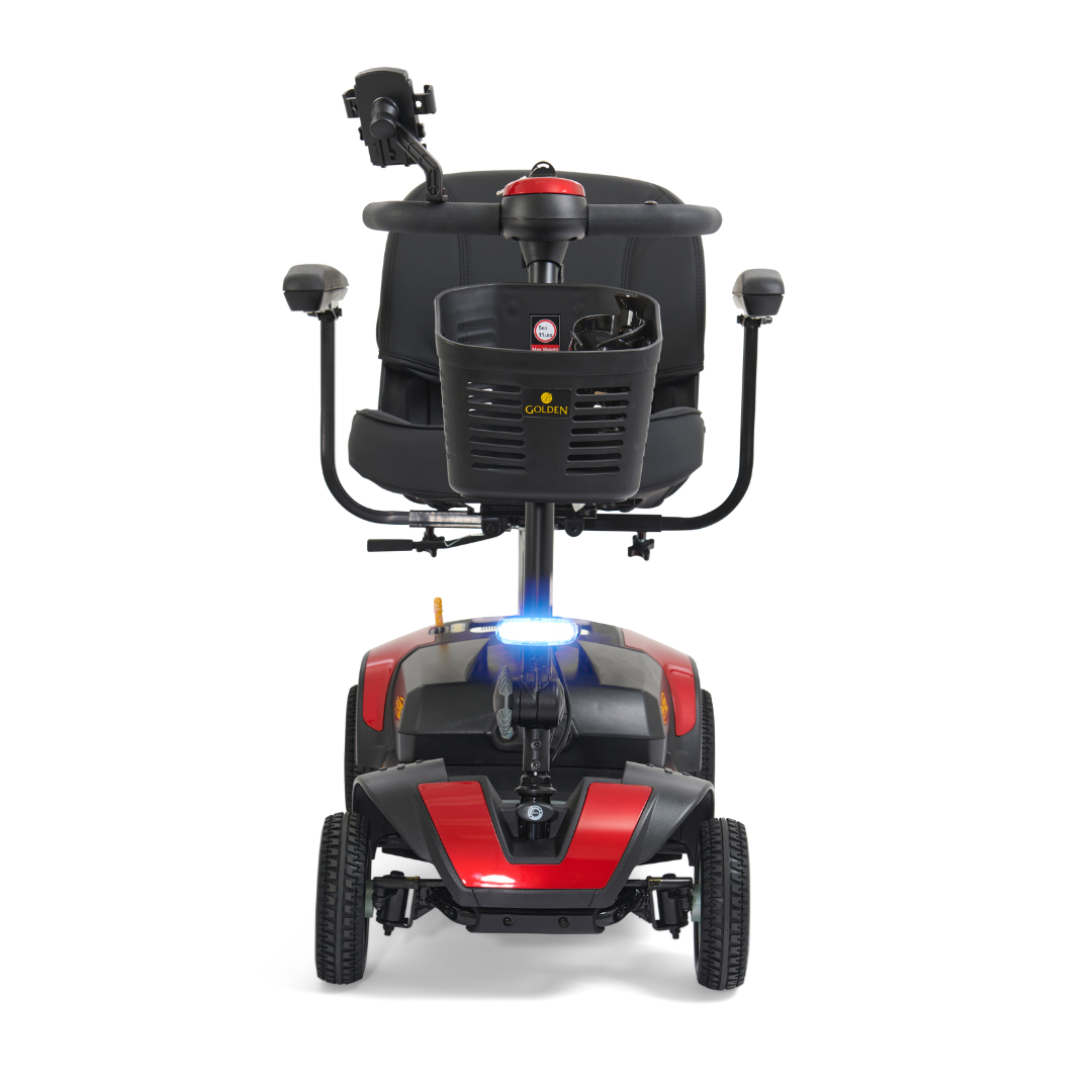 Golden Technologies Buzzaround XL 4-Wheel Long Range Mobility Scooter - Red Front