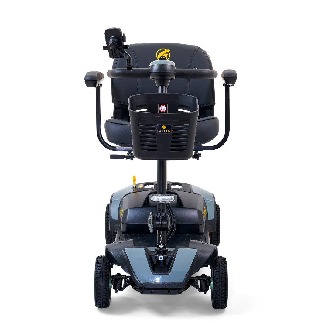Golden Technologies Buzzaround XL 4-Wheel Long Range Mobility Scooter - Stone Gray front