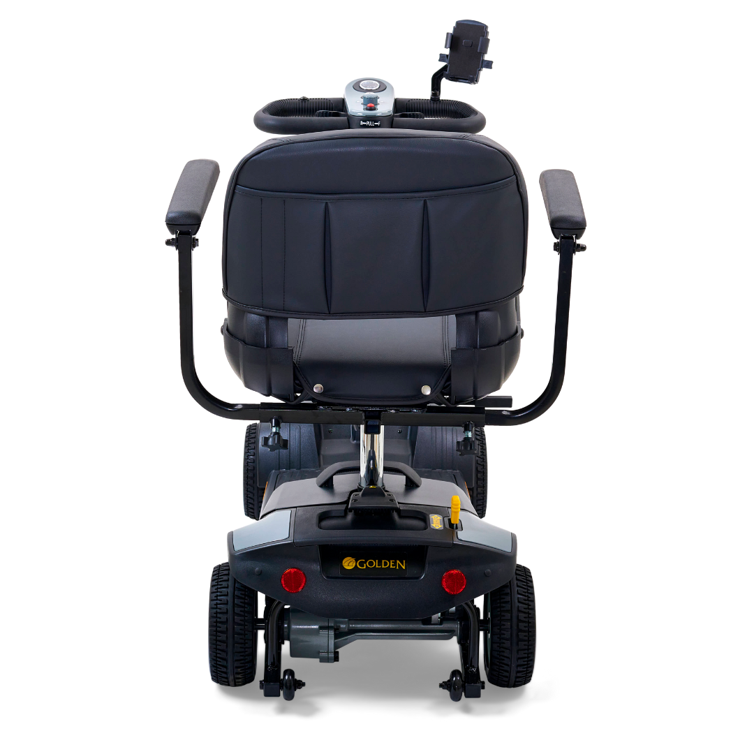 Golden Technologies Buzzaround XL 4-Wheel Long Range Mobility Scooter - Stone Gray rear