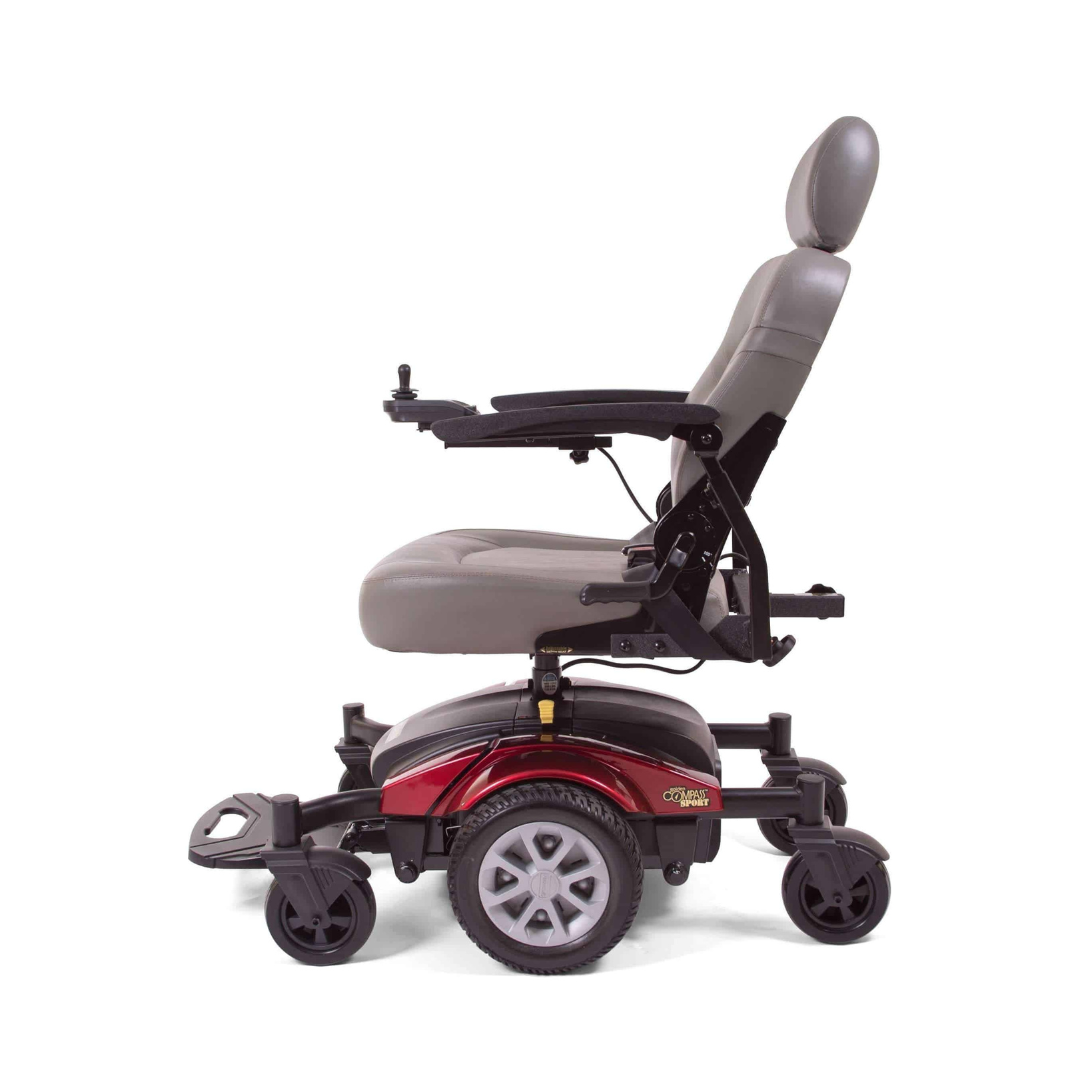 Golden Technologies Compass Sport PowerChair with 24 Mile Range - Red left
