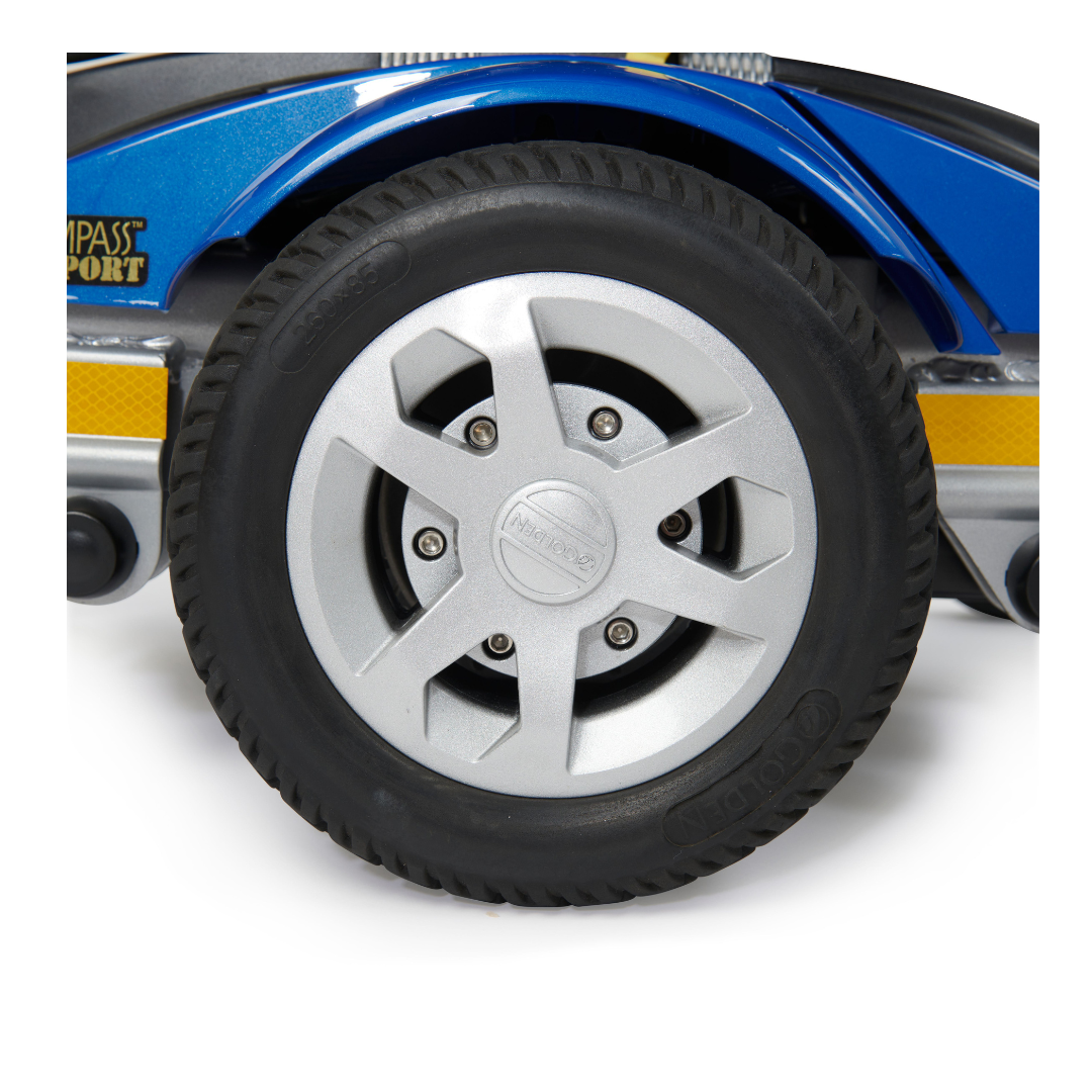 Golden Technologies Compass Sport PowerChair with 24 Mile Range - center wheel