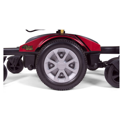 Golden Technologies Compass Sport Power Chair with 24 Mile Range - center wheel on red variant