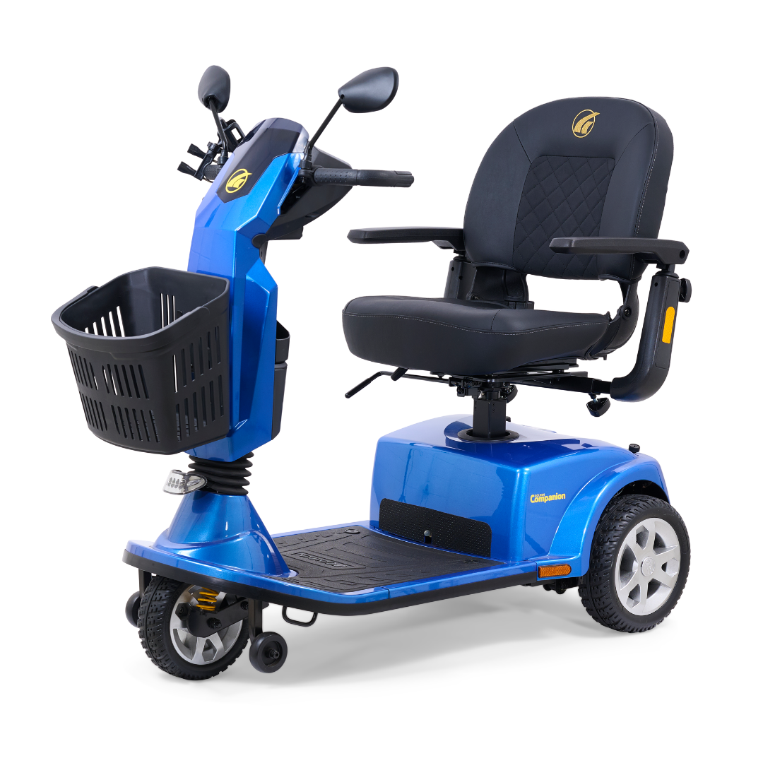 Golden Technologies GC340 Companion Luxury 3 Wheel Full Size Scooter - Blue