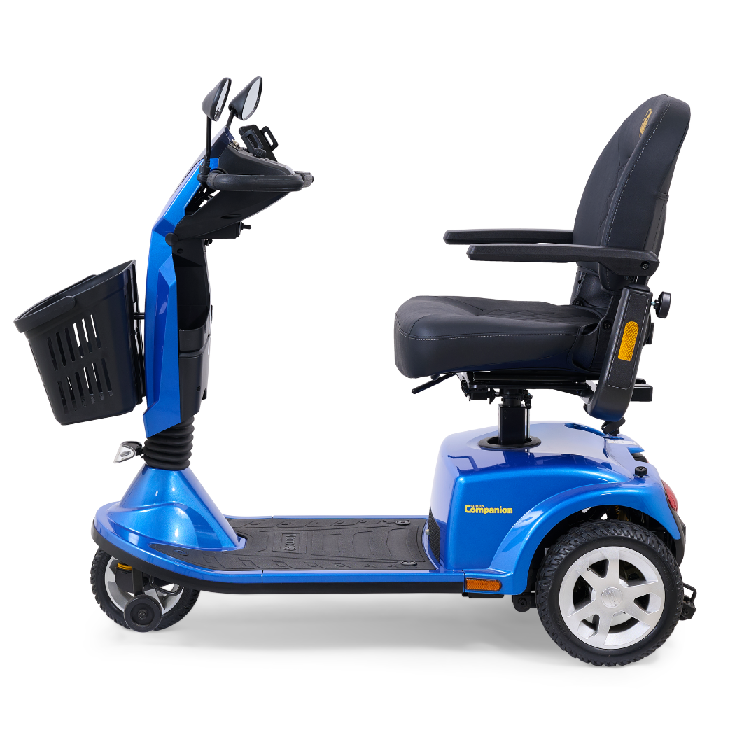 Golden Technologies GC340 Companion Luxury 3 Wheel Full Size Scooter - Blue left