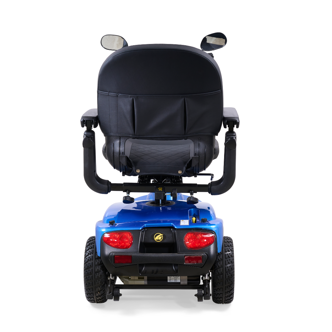 Golden Technologies GC340 Companion Luxury 3 Wheel Full Size Scooter - Blue rear