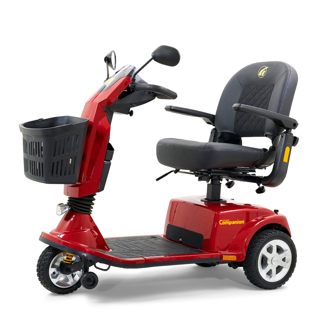 Golden Technologies GC340 Companion Luxury 3 Wheel Full Size Scooter - Red