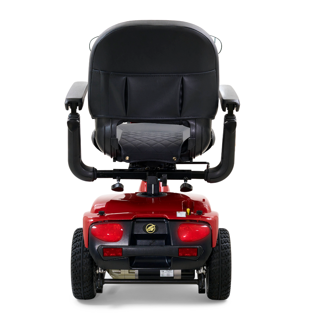 Golden Technologies GC340 Companion Luxury 3 Wheel Full Size Scooter - Red rear