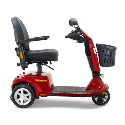 Golden Technologies GC340 Companion Luxury 3 Wheel Full Size Scooter - Red Right